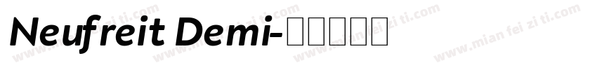 Neufreit Demi字体转换